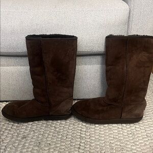 UGG Chocolate Suede Boots